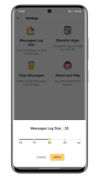 Messages Log Size 13 Messages Log Size uai