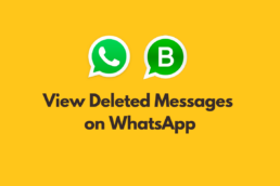 How to View Deleted Messages on WhatsApp Messenger and WhatsApp Business 23 View WhatsApp Deleted Messages