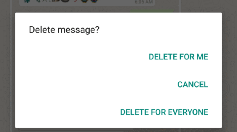WhastApp Delete for Everyone