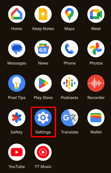 Launching settings